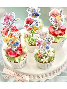 Trang trí tiệc sinh nhật chủ đề hoa dại - Trang trí tiệc mừng em bé chủ đề hoa dại, trang trí bánh cupcake hoa, trang trí bánh kem hoa, đồ dùng trang trí tiệc cưới chủ đề vườn cho cô dâu, trang nhã và tinh tế. - Nhiều màu - Xem 6