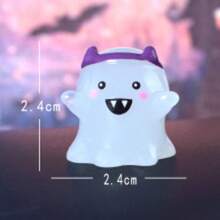 6pcs/12pcs Halloween Glow-In-The-Dark Wizard, Ghost Miniature Landscape Gardening Accessories, Creative Glow-In-The-Dark Car Decor