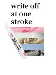 便携式去渍笔，污渍橡皮擦，除尘笔，油渍清洁笔，附带刷子和擦拭布，有效去除织物和衣物上的污渍：这款便携式去渍笔采用特殊配方，可去除化妆品、口红、巧克力、意大利面、酱油等常见污渍！高效去渍配方，不含漂白剂。 - 彩色 - 查看 7