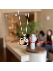 Sanrio Sanrios Śliczny Hello Kitty Słodki Naszyjnik Wisiorek Kotek Upominek na Imprezę Dekoracyjne Akcesoria Prezenty Urodzinowe