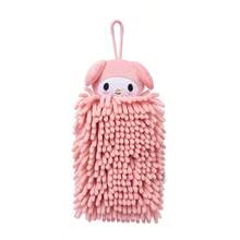 Miniso Khăn tay Sanrio My Melody Chenille, sợi Chenille mềm mại và thân thiện với da, thấm hút nước tốt, treo trong nhà dễ dàng sử dụng (1 chiếc) - Hồng - Xem 6