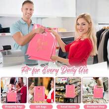 50 Pink Thank You Gift Bags Wedding Birthday Party Gift Bags Clothing Packaging Bags Thank You Packaging Bags