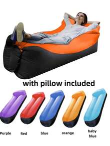 Inflatable Lounger Air Sofa Hammock-Portable,Water Proof& Anti-Air Leaking Design-Ideal Couch For Backyard Beach Traveling Camping Picnics & Music Festivals