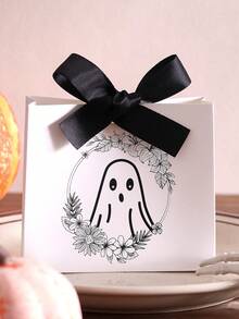 5pcs/Set Kotak Hadiah Mini Hantu BOO dengan Pita Hitam, Cocok untuk Menyimpan Permen Halloween, Cokelat, dan Hadiah Kecil, Desain Hantu Lucu, Cocok untuk Dekorasi Halloween dan Penggunaan Natal - beraneka warna - View 21
