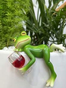 Funny Resin Frog Sculpture Garden Decorations, Art Garden Decorative Statues, Wall Hanging Planters Hanging Decorations, Home Office Desktop Planters Creative Home Decorations, Indoor Plants Decorations, Outdoor Decorations, Planting Vases Flower Pots Sculpture Decorations, Graduation Gifts For Friends, Loved Ones & Family