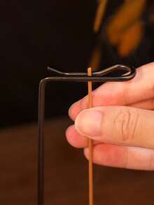 1pc/Set Hanging Incense Burner With Base, Incense Stick Holder, Zen-Style Indoor Wooden Decor (Incense Not Included), Modern Creative Incense Burner, Suitable For Home Prayer, Home Decor, Office Decor, Can Be Used As Holiday Gift, Back To School Gift, Souvenir Or Living Room Decor, Girlfriend Gift, Birthday And Graduation Gift, Ramadan Utensils, Ramadan Purposes, Ramadan Gifts, Eid Giveaways - Multicolor - View 8