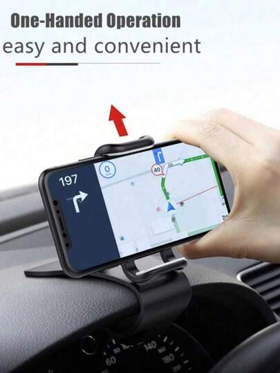 1 pezzo Supporto universale per telefono cellulare da auto, molletta da cruscotto, supporto per GPS, adatto per la maggior parte dei telefoni cellulari sul mercato, compatibile con iphone, telefoni Android, regalo per compleanni, famiglia, amici, accessori auto, supporto per telefono da auto
