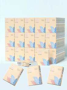 迷你手帕纸、便携口袋纸巾、小包装面巾纸、卫生纸 - 米黃 - 查看 4