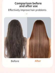 便携式迷你直发器，USB 充电离子梳，负离子两用卷发器和热发梳，恒温防烫设计，适合旅行、家用、沙龙，送给朋友的理想礼物，2200mAh 电池 - 彩色 - 查看 6