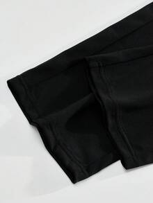 2pcs/Set Men Contrast Color Block Knit T-Shirt Set, Minimalist Sporty Style Long Sleeve Top + Casual Pants, Suitable For Daily Wear & Leisure Outings, Fall Clothes