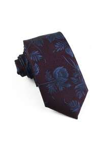 ZLQ&GOU 1 pieza Corbata de poliéster jacquard con estampado floral de moda para hombres, azul y púrpura de 2.75 pulgadas de ancho, elegante y adecuada para fiesta, boda y ocasiones festivas - Multicolor - Ver 10