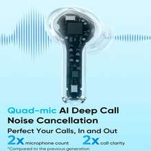 Realme Buds T200x Wireless Earbuds Pure Black, 25dB ANC Noise Cancelling, 48H Playback, IP55 Waterproof, Bluetooth 5.4, 45ms Low Latency, Dual Device Connect, Google Fast Pair - Black - View 3