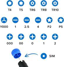 Essential Electronics Toolkit - Kit de herramientas compacto para computadora/smartphone - Una talla - Ver 3