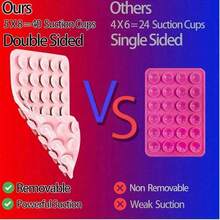 1pc Silicone Suction Cup Phone Holder, Hands-Free Phone Stand, Suitable For Airplane Travel, Compatible With Any Smartphone, Can Be Used For Selfie And Video Recording - Multicolor - View 8