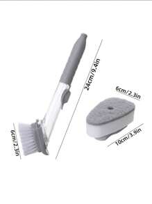 Kitchen Cleaning Tools Long Handle Dish Brush Liquid Soap Dispenser Cleaner Dish Scrubber Brush Dishwashing Sponge Pot Wash Wipe