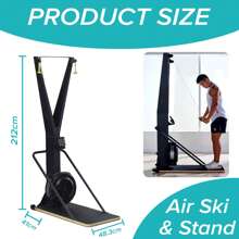 Shark Power Gear Essential Skierg Machine – Full Body Home Gym Ski Trainer With Adjustable Resistance - A - View 2