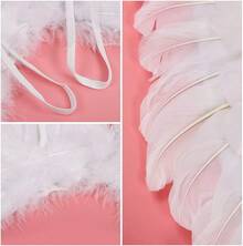 Angel Costume Wings And Halo White Angel Adult Wings For S Woman's Girls Halloween Christmas