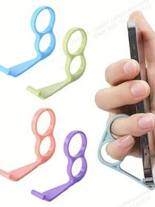 1pc Cartoon Desktop Phone Holder, Creative Adjustable Foldable Phone Stand, Portable Slouchy Tablet Holder, Suitable For Study And Live Streaming, Easy To Store Phone