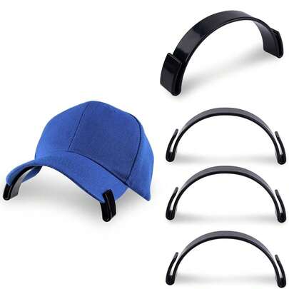 Curvador de borde, Curvador de ala, Plasticidad del sombrero, Fijación del sombrero, Banda de plástico para curvar sombreros - Herramienta para dar forma a la visera de gorras de béisbol, Soporte para dar forma al sombrero (1 pieza)