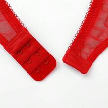 Womenu2019s Sexy Garter Belts For Stockings With Metal Clips Plus Size - Small + Red - View 6