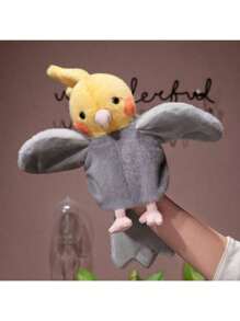 1 szt. Słodki ptak i papuga interaktywna pacynka ręczna, interaktywna pluszowa lalka ręczna prezent dla chłopców i dziewcząt