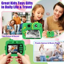 Aparat do natychmiastowych zdjęć dla dzieci, aparat cyfrowy dla dziewczynek i chłopców, prezenty świąteczne i urodzinowe z rolkami papieru i kolorowym długopisem, aparat natychmiastowy dla dzieci, idealna zabawka do zdjęć podróżnych, rozwijająca kreatywność i zabawę, aparat zabawkowy