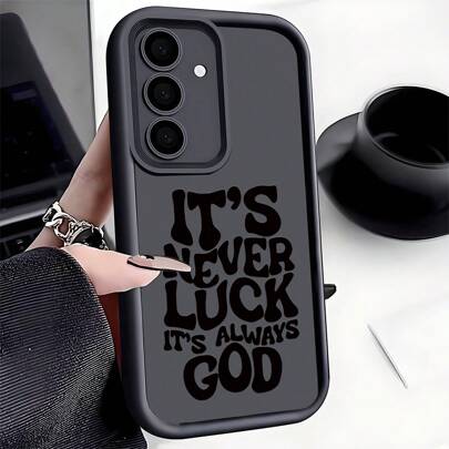 Inspirational Slogan Full Body Shockproof Phone Case, Anti-Slip Protective Cover Compatible With IPhone, Honor, Redmi, Waterproof Anti-Fall Scratch Resistant