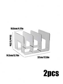 4件套透明衣柜收纳袋手提包隔板可拆卸柜架，适用于卧室、浴室、办公室等场所，实用书籍隔板L型收纳架，节省空间，可用作汽车收纳盒、抽屉整理器，透明四格收纳盒仅适用于小型手提包，也适用于衣柜衣物收纳，可用作衣橱隔板，收纳毛衣、袜子、裤子、牛仔裤、内衣等。