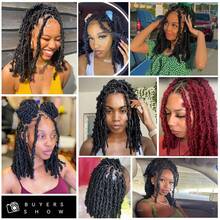 1/6 Packs Butterfly Faux Locs Crochet Hair 10-24 Inch Pre-Looped Distressed Locs Soft Locs Crochet Hair For Crochet Braids Hair - Black - View 7