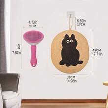 1 طقم: وسادة خدش القطط من السيزال والألعاب المتينة من السيزال للقطط + فرشاة تنظيف ذاتي للحيوانات الأليفة، ألعاب حبال السيزال لخدش القطط، مناسبة للقطط الصغيرة للتسلق واللعب داخل المنزل، فرشاة إزالة الشعر المتساقط للقطط ذات الشعر الطويل، إزالة التشابك والطبقة السفلية، فرشاة تنظيف الحيوانات الأليفة