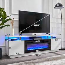 Television Stands & Entertainment Centers - Black and White - View 11