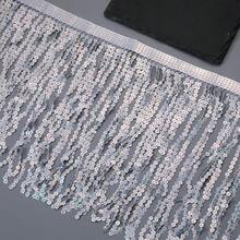 1 Yards/Lot 30CM Encryption Sequins Lace Tassel Fringe Trim For DIY Latin Dance Stage Costume Decor - Multicolor - View 9