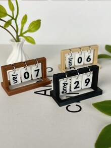 1pc 1.6 Inch Mini Desk Calendar, Small Calendar Decor, Dollhouse Miniature Calendar (Pages: Jan/Apr/Jun/0/1/2/6/7/9) - Suitable For Decorating Your Miniature House - Multicolor - View 8