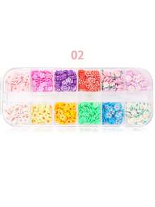1 Hộp Trái Cây Hoa Lát Bùa Cho Đất Sét Polymer Nhựa Làm Chất Nhờn 3D Fimo Các Mảnh Ghép Đa Dạng Dán Số Lượng Lớn Cho Đồ Thủ Công DIY Nghệ Thuật Làm Móng Son Bóng Vật Dụng Trang Trí Điện Thoại Di Động - Nhiều màu - Xem 15