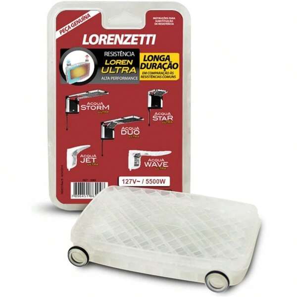 Resistência Lorenzetti Acqua Ultra 3065 127V 5500W Original Chuveiro Aquecedor Elétrico Banho Quente Reposição Alta Potência Compatível
