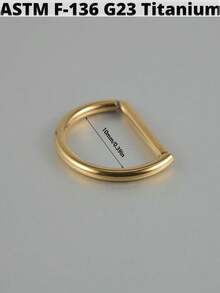 1 件 G23 钛合金 Cz 耳软骨耳屏氧化锆 D 形中隔响片杠铃螺旋耳环 Rook Sung 耳垂穿孔珠宝 - 如圖 - 查看 16