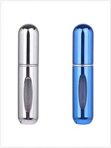 5 件/4 件/3 件/2 件/1 件 5ml 可再填充香水瓶、便携式可再填充香水雾化器瓶、可再填充香水旅行喷雾瓶、迷你便携式空液体容器、旅行必需品、海滩旅行收纳袋、适用于香水、女士香水，适合度假、露营、度假、返校