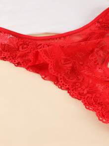 7 件女士蕾丝花丁字裤，简约性感风格，舒适女士内衣 - 彩色 - 查看 8