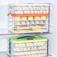 Dumplings Box Storage Box Refrigerator Dumpling Freezing Multi-Layer Freeze Quick-Freeze Dumpling Box Navy Blue - Navy Blue - View 5