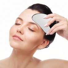 Gua Sha Facial Tools, Rose  Guasha Tool For Face & Eye, Puffiness Reducing & Jawline Sculpting Face Gua Sha Tools For Skin Care Woman GuaSha Stone Tool, Pink - Màu Hồng baby - Xem 6