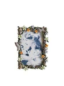 4x6 Inch Vintage European Style Metal Alloy Photo Frame - Perfect For Home Decor, Desktop Display, Horizontal Placement, Picture Frame