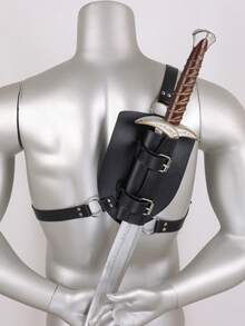 1PC Trang phục cosplay Viking thời Trung cổ, bao kiếm đeo vai, bao da, chiến binh thời Phục Hưng cho hội chợ Viking thời Phục Hưng, trang phục cosplay Halloween LARP (Không bao gồm kiếm) - A - Xem 1