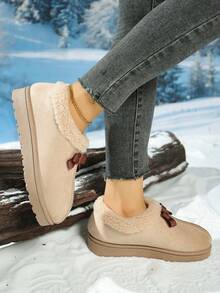 Botas de nieve 2025 para adolescentes, botas de nieve de moda casuales para exteriores