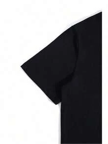 Men Dudes Perfects Funny Men Cotton Short Sleeve Graphic T-Shirt Men Size S-3XL - 黑色 - 查看 5