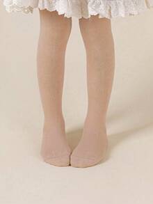 4 Pairs Girls' Simple Solid Color Tight Leggings, Suitable For Children To Pair With School Uniforms, All Season Tights - Multicolor - View 4
