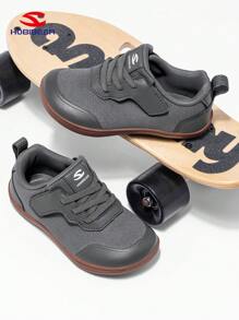 HOBIBEAR HOBIBEAR Kids Sports Shoes, Boys Girls Barefoot Shoes, Outdoor Comfortable Walking Shoes With Hook And Loop Rubber Sole, Non-Slip, Breathable, Easy To Wear, Suitable For All Seasons, School Shoes