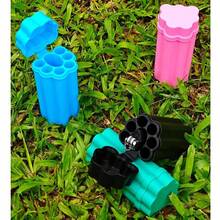 1 Peça Estojo de Cigarro Portátil com Tampa Basculante e Compartimento para Isqueiro, Caixa Protetora de Cigarro com 2/3/4/6 Furos, À Prova d'Água e à Prova de Umidade, Acessório para Fumar