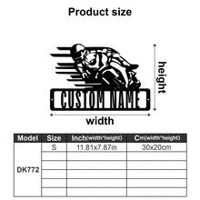 1pc Customizable Motorcycle Rider Metal Mural - Personalized Motorcycle Logo Decoration - Art Style Reusable Decorative Metal Mural - Suitable For Porch, Courtyard, Garden, Office, Negotiation Room, Birthday Gift, Graduation Gift, Perfect Gift For Motorcycle Enthusiasts - Multicolor - View 27