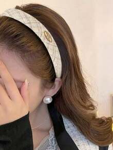 Diadema con cinta de rosa romántica para mujer, accesorio de cabello dulce y lindo con flor de perlas falsas, diadema con flor de rosa etérea - Multicolor A - Ver 2