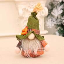 2 Pieces - Thanksgiving Autumn Christmas Halloween Decoration, Harvest Gift Handmade Elf Dwarf Doll, Suitable For Home Kitchen Farmhouse Layered Tray Holiday Festival Party